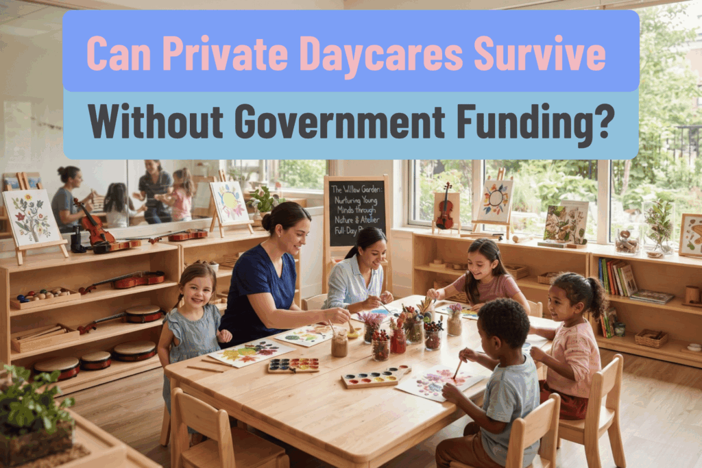 Can Private Daycares Survive Without Government Funding? A Business Case for Niche Positioning and Value